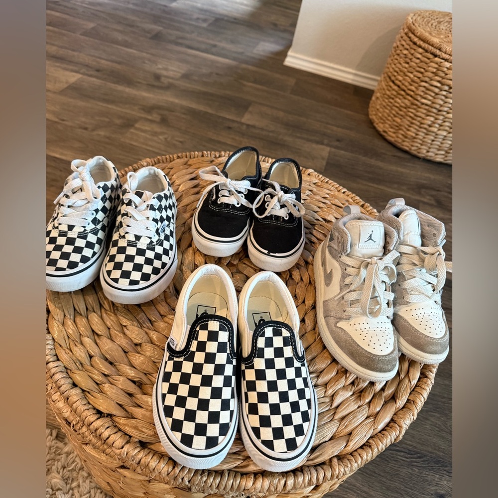 Vans Black and White Checkered Sneakers Classic Style